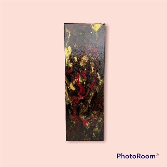 ROUGE EN MOUVEMENT’ ORIGINAL ACRYLIC ART by Susan - Picture 2 of 5